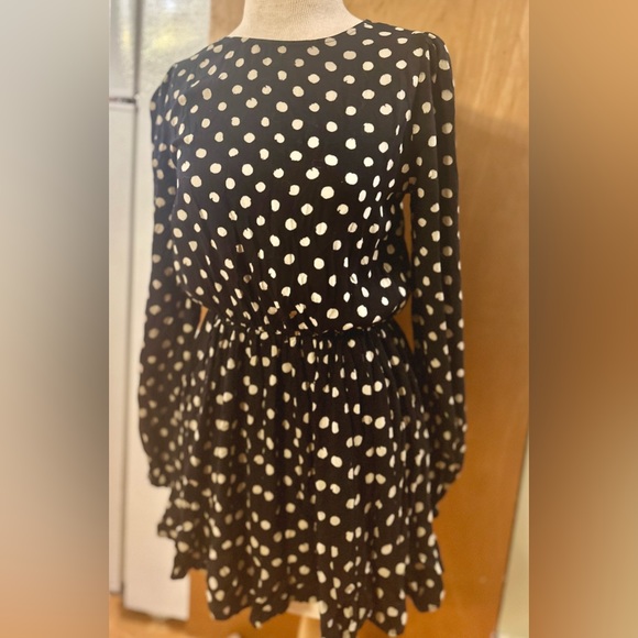 XIX PALMS Polka Dot Positano Terrace Pleated Mini Dress ~ Sz XS ~ Like New - Picture 10 of 10